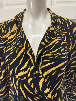 PINKO Viscose Made in Italy $365 ZEBRA BLAZER NOKOTA ITALIAN Dress 40 US SZ 4 thumbnail 7