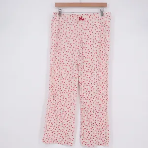 Jane & Bleecker Pink Heart Print Pajama Pants Women's Medium Relaxed Lounge thumbnail 2