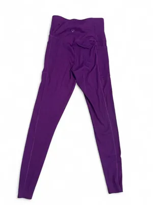 Shoactive Womens Medium Purple ribbed leggings thumbnail 3