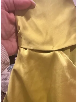 SIMON MILLER Satin Halter Chartreuse Prom Wedding Guest Long Slip Dress 10 thumbnail 11