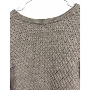 Athleta Honeycomb Tunic Sweater‎ Wool Blend Beige Women's Size Small thumbnail 4