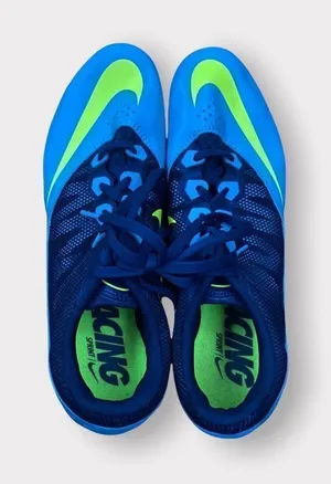 Nike Blue Racing Cleats Women Sneakers Size 9 thumbnail 1