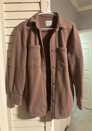 Abercrombie Fleece Button Down Top thumbnail 1