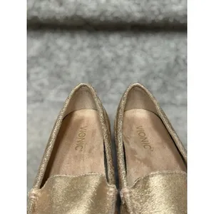 Vionic Debbie Metallic Loafers Women's 7.5 Rose Gold Comfort Orthotic Flats Chic thumbnail 9