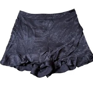 Altar'd State Womens Ruffle Mini Skort Black Size Large thumbnail 1