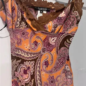 Rampage Orange and Brown Paisley Camisole thumbnail 9