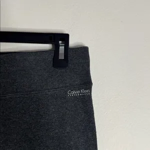 Calvin Klein Performance Quick Dry Heather Gray Workout Yoga Capri Leggings XL thumbnail 5