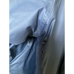 Vintage David Taylor Hooded Raincoat Navy Granola Plaid Lined‎ Warm Cozy Preppy thumbnail 6