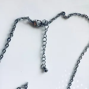 Large Crystal Star Pendant with Matching Chain Silver thumbnail 7
