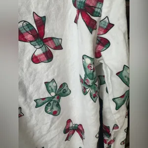 Disney Parks Pajamas shirt Christmas Holiday Retro Mickey Bows long holidays thumbnail 2