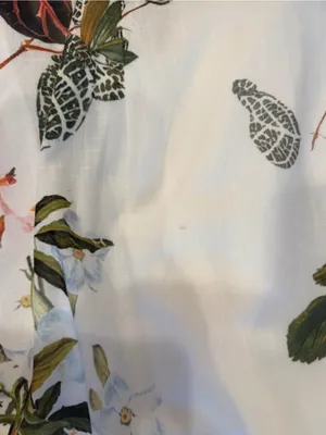 Commense White Midi Dress with Multicolor Floral & Botanical Print thumbnail 3