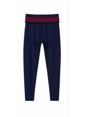 Women's PINK Victoria's Secret Leggings S Navy Red thumbnail 3