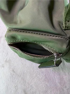 GUESS Olive Green Backpack with Gold-Tone Buckle thumbnail 9