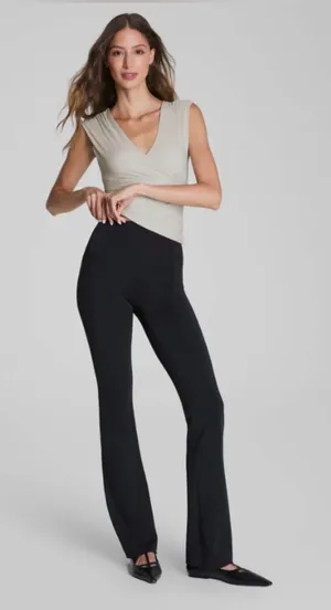 SPANXshape™ Scuba Micro Flare Legging, Classic Black size xs thumbnail 1