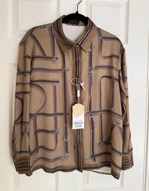 Cocobella women’s brown long sleeves shirt thumbnail 1
