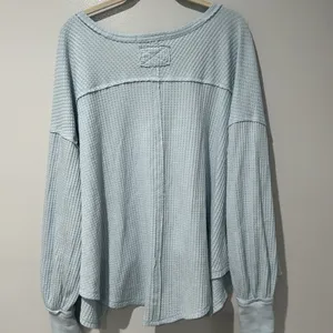 Free People We The Free Women’s Oversized Top Waffle Cozy Warm Travel Sz S thumbnail 6