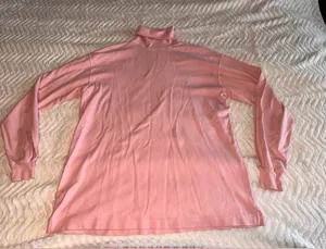 Ralph Lauren Dusty Pink Cotton Turtleneck thumbnail 1