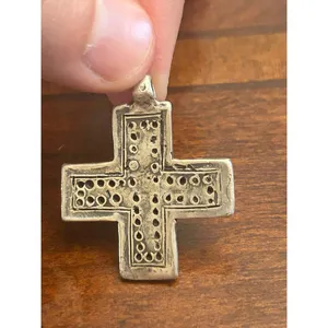 Vintage cross 925 sterling silver v58 7.51g 1 1/4inch thumbnail 3