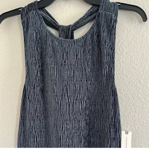 Maeve by Anthropologie Navy Sleeveless Maxi Dress thumbnail 3