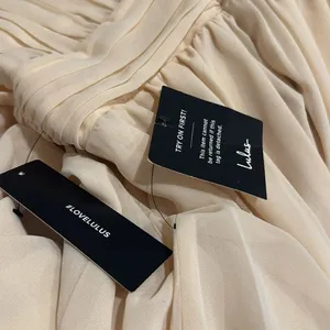 LULUS Heavenly Hues Cream Maxi Dress NWT thumbnail 7