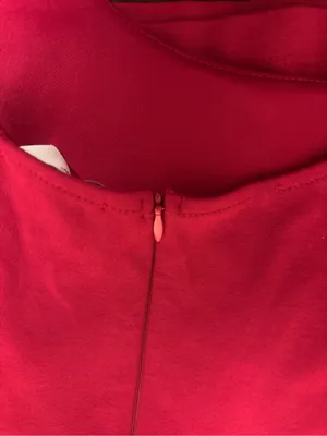Mystic LA Red Bodycon Sheath Mini Dress Size L Y2K Sleeveless Cocktail thumbnail 6