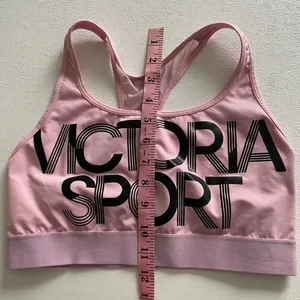 Victoria Sport Pink Logo Sports Bra Large Padded Racerback Athletic Workout Bra thumbnail 5