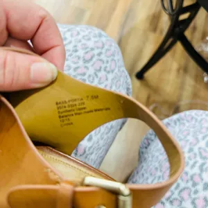 Elegant Tan Lace-Up Heeled Sandals thumbnail 7