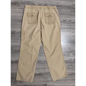 Vintage Dockers‎ Womens Size 8 M Khaki Cargo Pants Favorite Fit Straight Leg Tan thumbnail 2