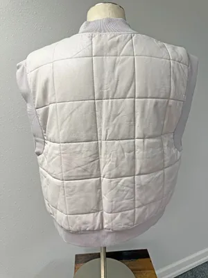 GiGiO Faux Leather Quilted Bomber Vest thumbnail 5