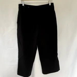Ann Taylor black business casual pants pockets women's size 12 P capri‎ style thumbnail 5