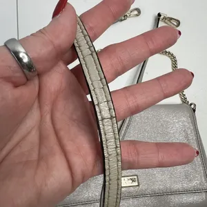 KATE SPADE Laurel Way Greer Crossbody‎ Shoulder Bag Gray Leather Crossbody Strap thumbnail 5