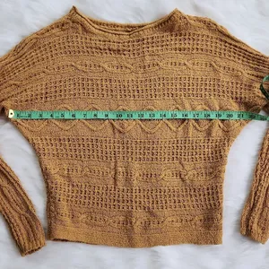 Abercrombie & Fitch marigold yellow‎ knit sweater Extra Small thumbnail 2