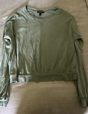 Forever 21 Cropped Long Sleeve Top thumbnail 1