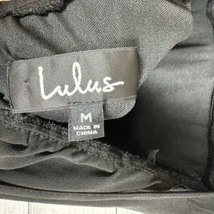Lulus Strappy To Be Here Black‎ Lace-Up Maxi Dress Size Medium Black Backless thumbnail 9