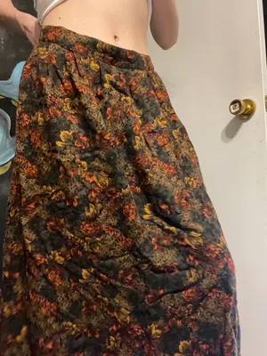 The Vintage Shop floral midi skirt thumbnail 2