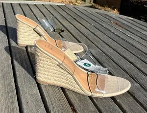 Nwt a New Day‎ Womens Ansel Double Band Open Toe Wedge Heels size 9 thumbnail 1