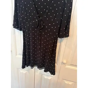 Free People Black And White Polka Dot‎ Dress Size 6 thumbnail 4