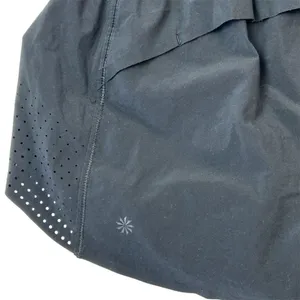 Athleta Women's Black Running Shorts Size M Elastic‎ Waist Vented Sides thumbnail 4