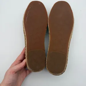 Vionic 356 Valeri Tan White Striped Canvas Espadrille Flats Size 9 Coastal Beach thumbnail 4