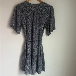 Faherty Orinda Tie Waist Button-Up Crepe Minidress XS thumbnail 4