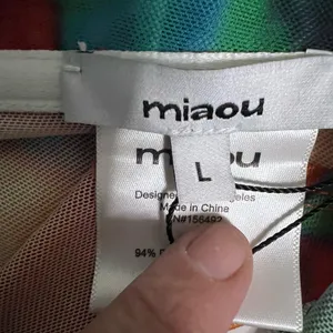 🔥 RARE Miaou “Thermal” Print Sheer Mesh Top – NWT – Size L – Sold Out thumbnail 5