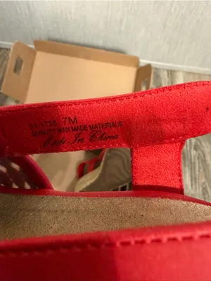 easy street Red Woven Espadrille Slingback Wedge Size 7 thumbnail 14