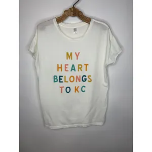 Alternative Apparel My Heart Belongs To Kansas City Graphic Tee T Shirt Sz Mediumx thumbnail 5