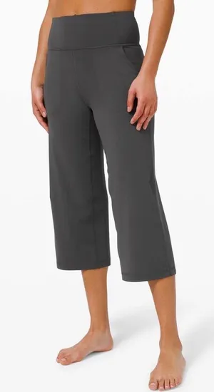 Lululemon Align Wide Leg Super-High-Rise Crop Graphite Gray Women's Size 18 thumbnail 1