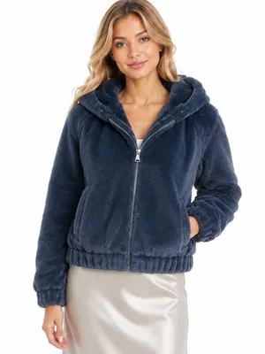 Avec Les Filles‎ - Faux Fur Teddy Bear Jacket thumbnail 1