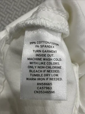 Caslon Cotton Chino Cropped Pants Pockets Straight White Stretch Women Size 12 thumbnail 9