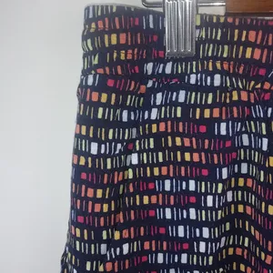 Merona L Rainbow Chicklets Walking Running Golf Pickleball Mini Skirt thumbnail 3