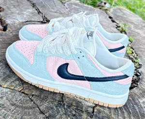 ***Nike Dunk Low Glacier Blue Black Arctic Orange White | HJ7341 474 Women's size 6.5 thumbnail 1