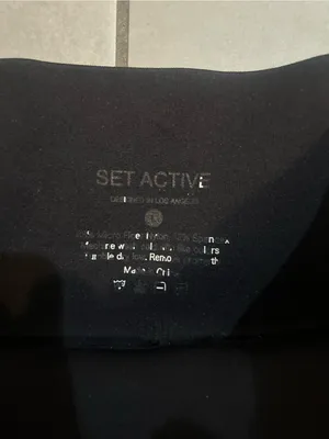 Set Active High Waisted Leggings — Black thumbnail 4