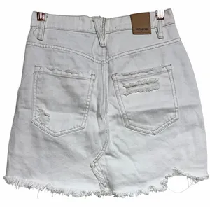 Free People We The Free Brea‎ Cutoff Skirt Deco White Women's Size 25 thumbnail 6